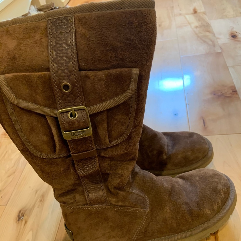 Brown Buckle Ugg Boots